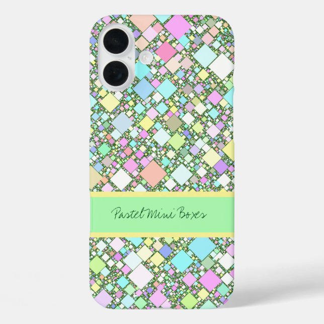 Geometric Pastel Abstract Background Personalised Case-Mate iPhone Case (Back)