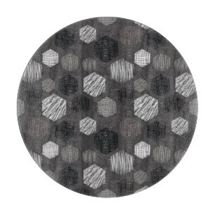 Geometric Pastels: Vintage Textured Pattern. Cutting Board