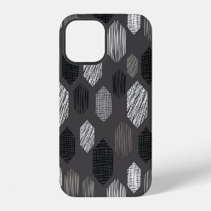 Geometric Pastels: Vintage Textured Pattern. iPhone 12 Case