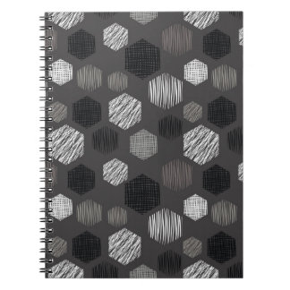Geometric Pastels: Vintage Textured Pattern. Notebook