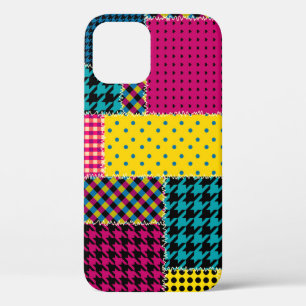 Geometric Patchwork: Rectangle Seamless Background iPhone 12 Case