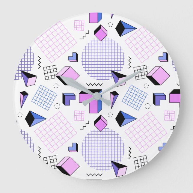 Geometric Pattern 13 Large Clock (Front)