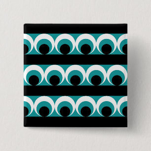 Geometric pattern 15 cm square badge