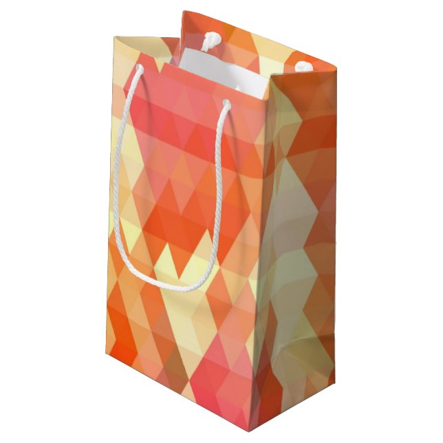 Geometric pattern 1 small gift bag (Back Angled)