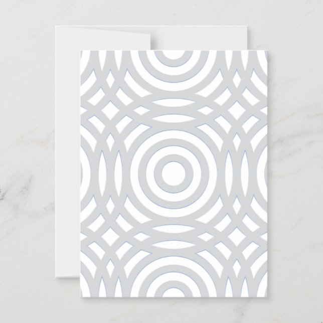 Geometric Pattern 22 Magnetic Invitation (Front)