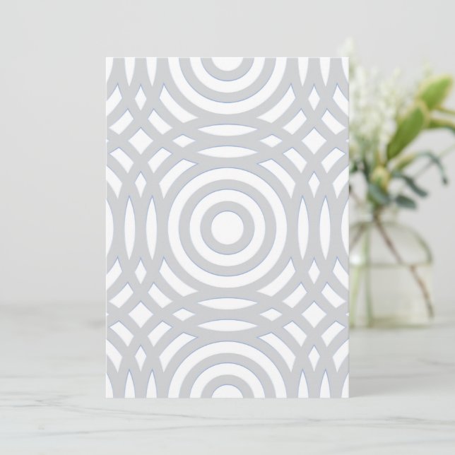 Geometric Pattern 22 Thank You Card (Standing Front)