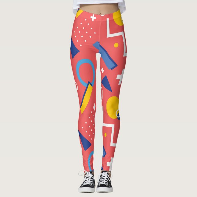 Geometric Pattern 2 Leggings (Front)