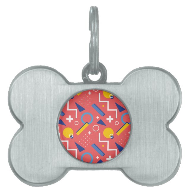 Geometric Pattern 2 Pet ID Tag (Front)