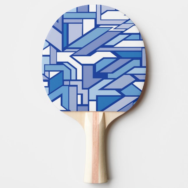 Geometric pattern 2 ping pong paddle (Front)