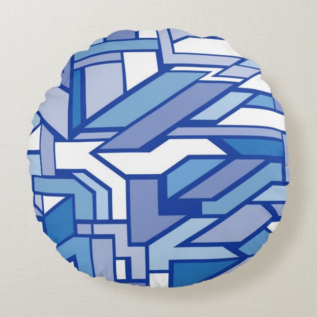 Geometric pattern 2 round cushion (Front)