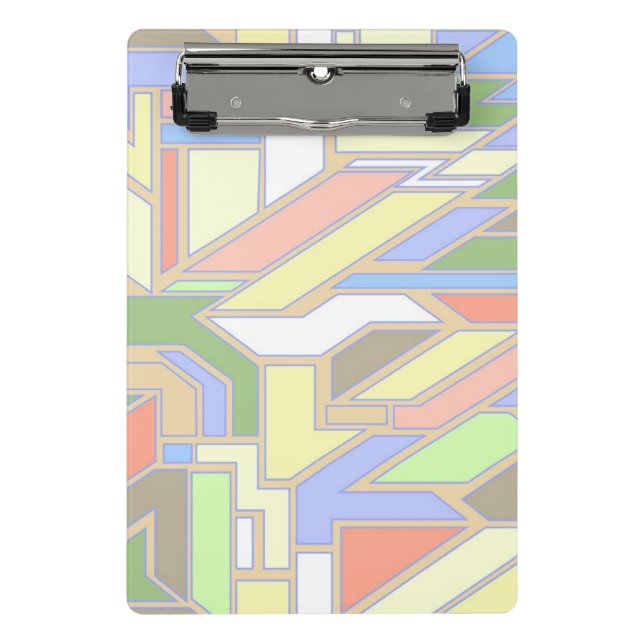 Geometric pattern 3 mini clipboard (Front)