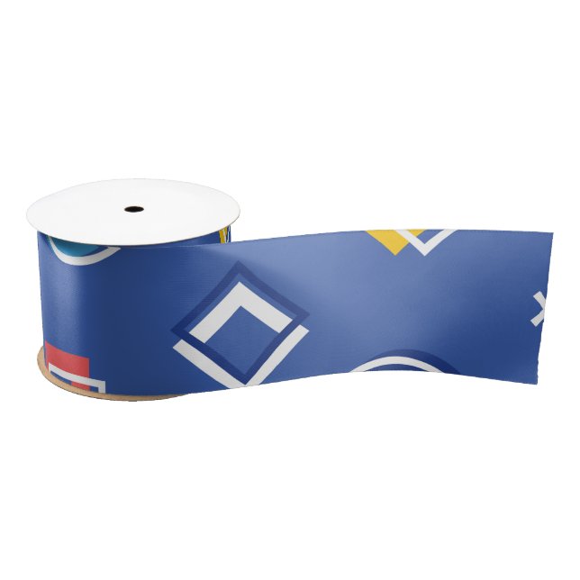 Geometric Pattern 3 Satin Ribbon (Spool)
