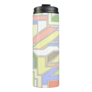 Geometric pattern 3 thermal tumbler
