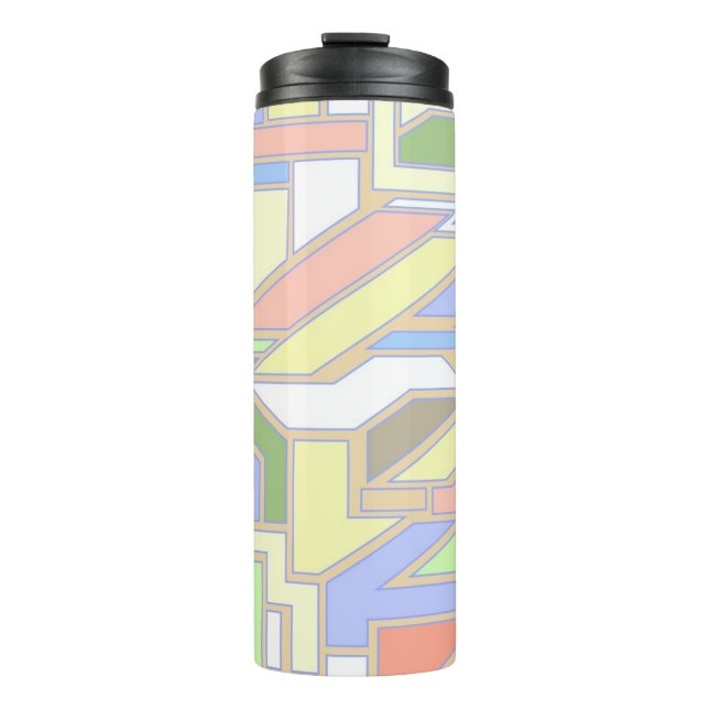 Geometric pattern 3 thermal tumbler (Front)