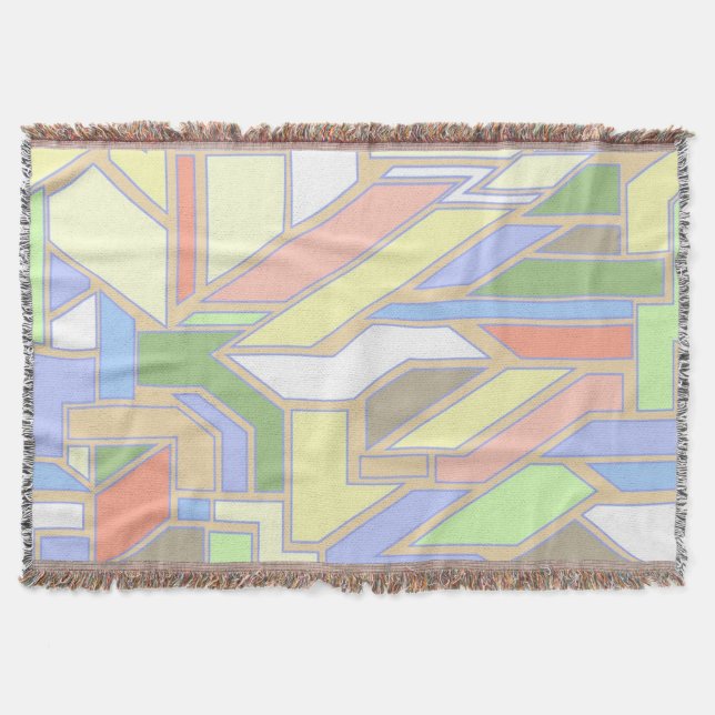 Geometric pattern 3 throw blanket (Front)