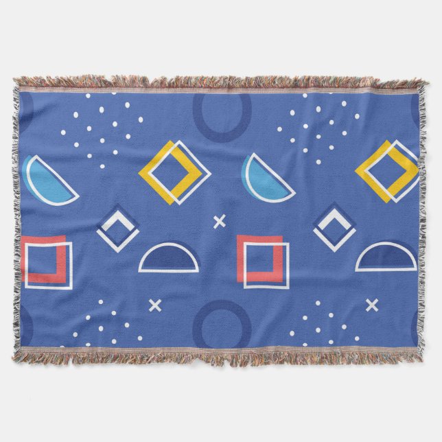 Geometric Pattern 3 Throw Blanket (Front)