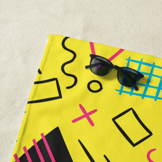 Geometric Pattern 6 Beach Towel (In Situ)