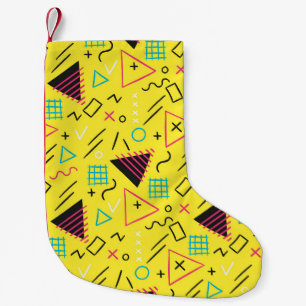 Geometric Pattern 6 Small Christmas Stocking
