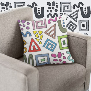 Geometric pattern abstract designs modern cushion