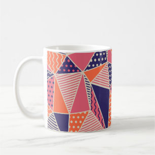 Geometric pattern. Abstract triangle background. V Coffee Mug