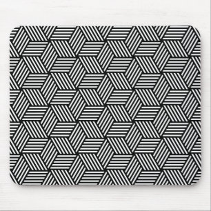 Geometric pattern art design mouse mat