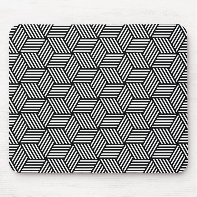Geometric pattern art design mouse mat (Front)