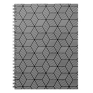 Geometric pattern art design notebook