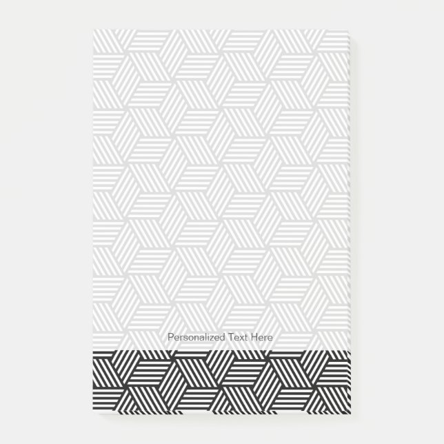 Geometric pattern art design post-it notes (Front)