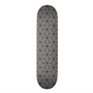 Geometric pattern art design skateboard