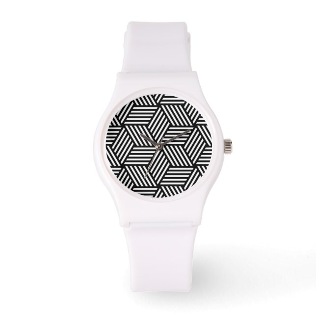 Geometric pattern art design watch (Front)