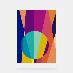 Geometric pattern background circle Acrylic Sign