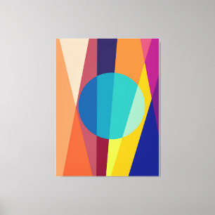  Geometric pattern background circle   Canvas Print