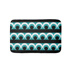 Geometric pattern bath mat