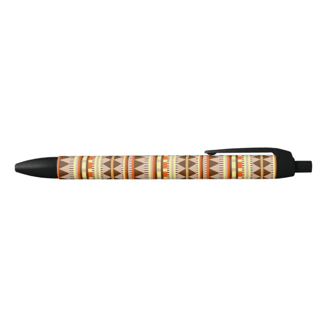 Geometric pattern black ink pen (Top)