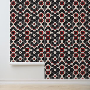 Geometric pattern Black wallpaper