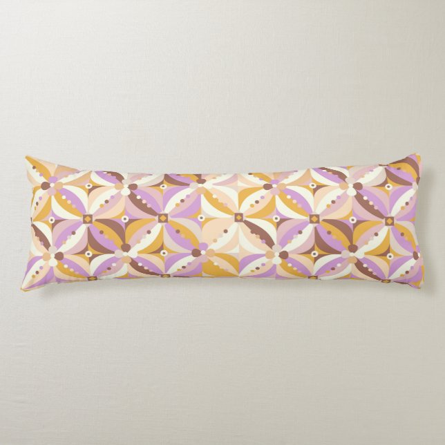 Geometric pattern body pillow (Front)