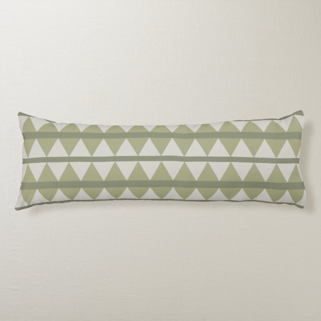 Geometric pattern body pillow (Front)