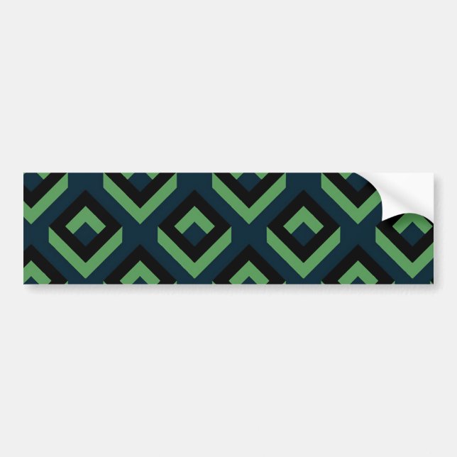 Geometric pattern bumper sticker (Front)