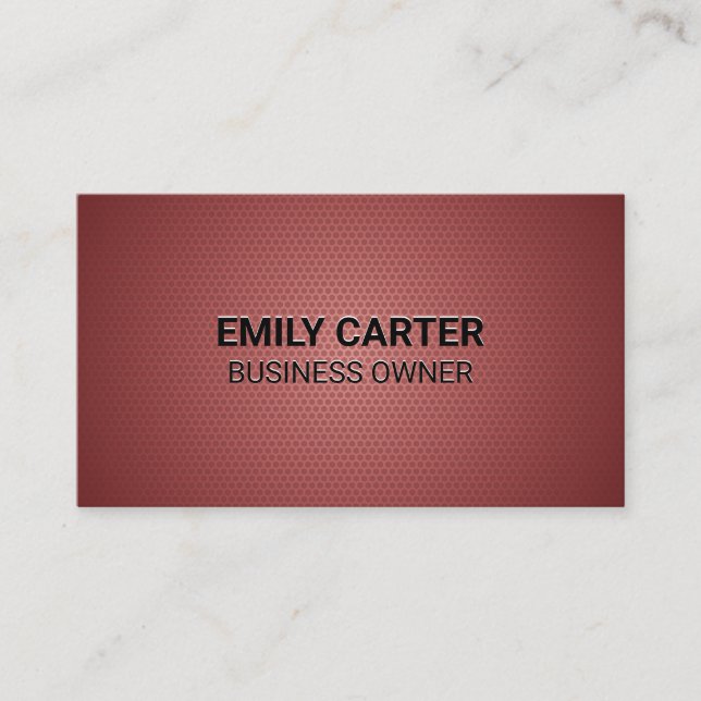 Geometric Pattern Business Card (Front)