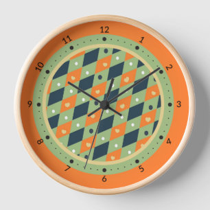 Geometric pattern clock