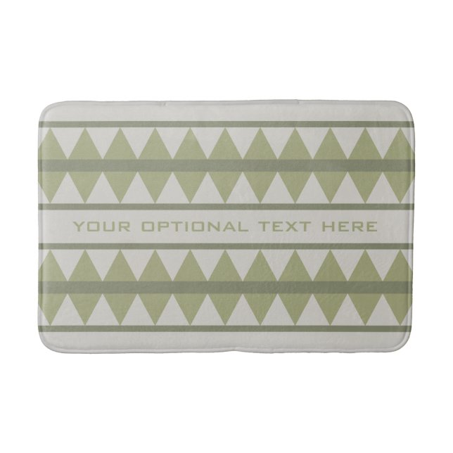 Geometric pattern custom bath mats (Front)