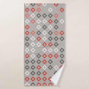 Geometric pattern design abstract, art, background bath towel