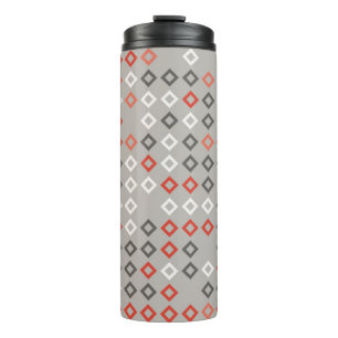 Geometric pattern design abstract, art, background thermal tumbler