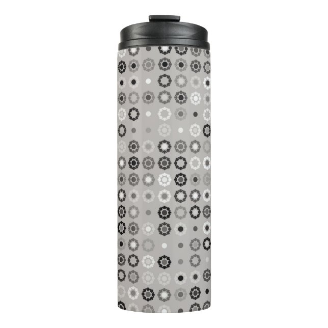 Geometric pattern design abstract, art, graphic de thermal tumbler (Front)
