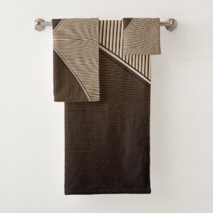 Geometric Pattern Design Bath Towel Set