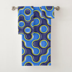 Geometric Pattern Design Bath Towel Set