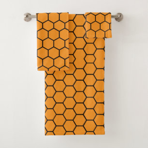 Geometric Pattern Design Bath Towel Set