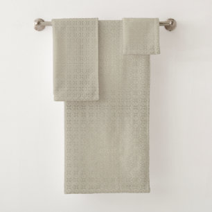 Geometric Pattern Design Bath Towel Set