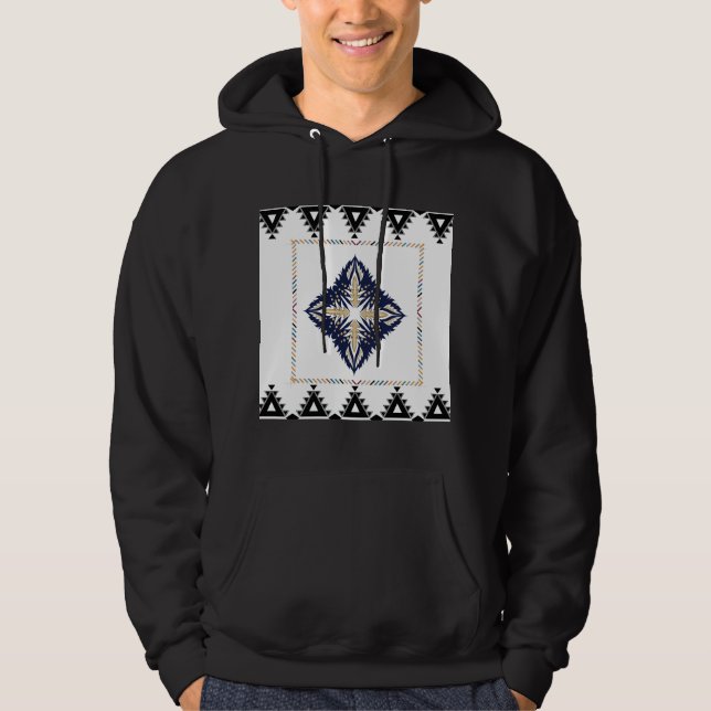 Geometric Pattern Hoodie (Front)
