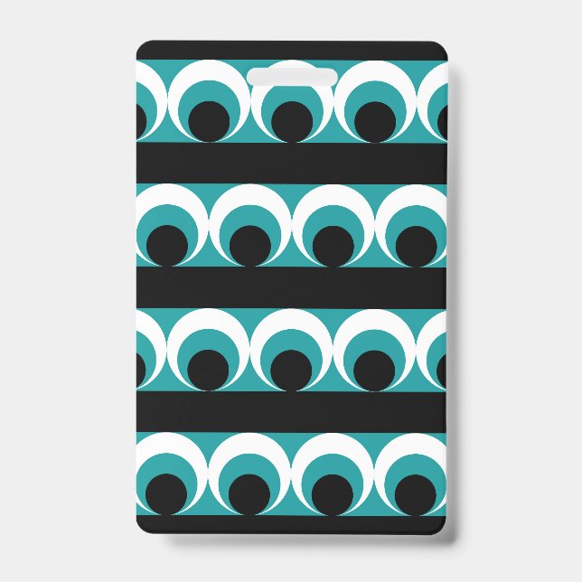 Geometric pattern ID badge (Front)